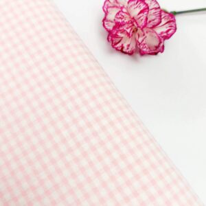 Seersucker Vichy Rosa Cuna 0.3cm