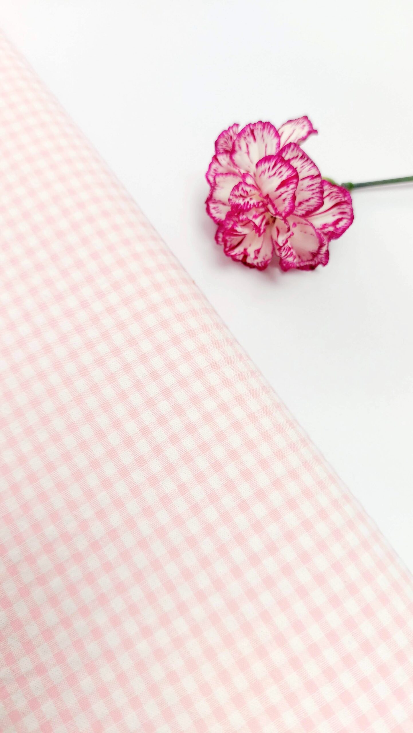 Seersucker Vichy Rosa Cuna 0.3cm Seersucker Seersucker Vichy Rosa Cuna 0.3cm