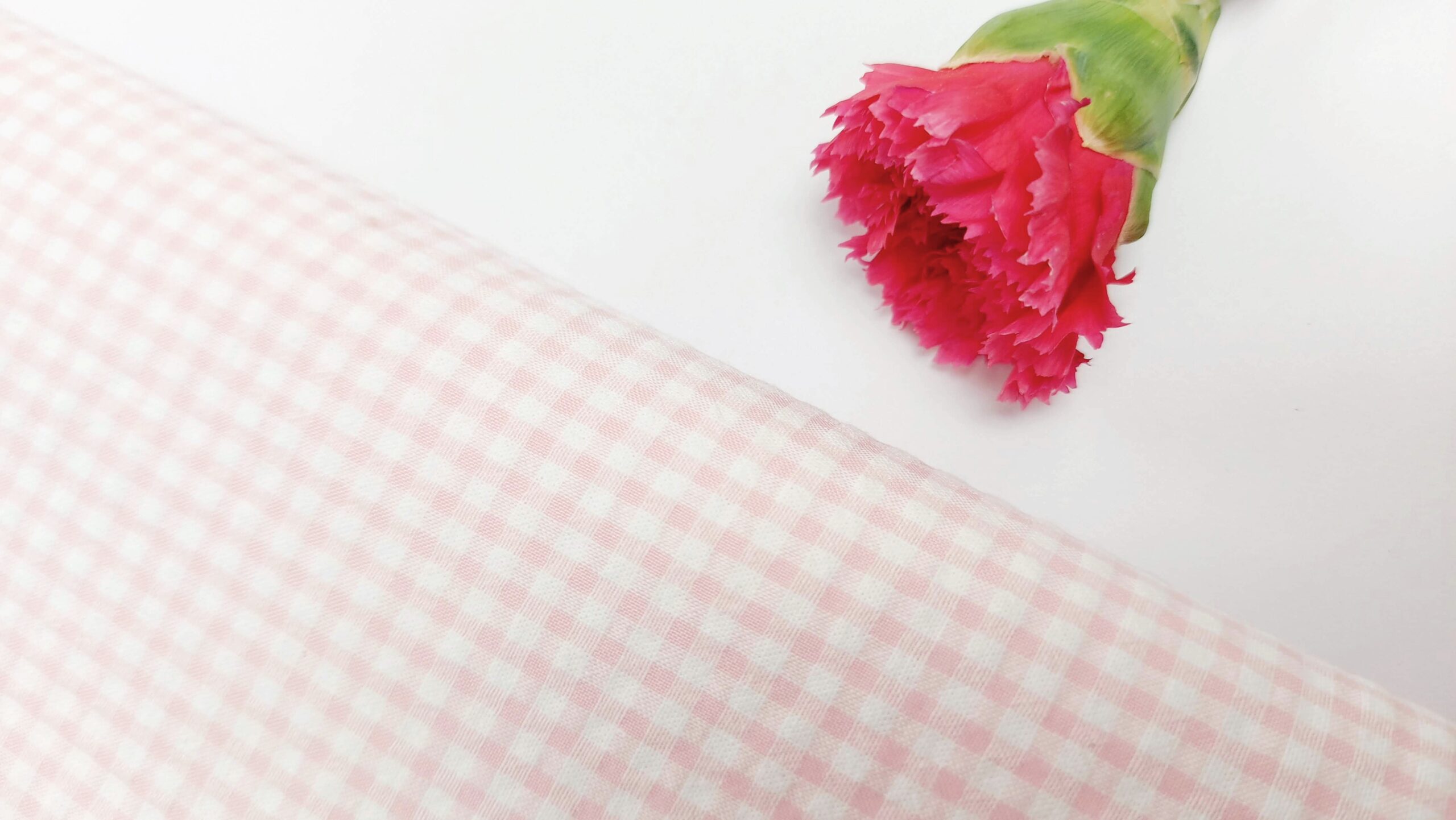 Seersucker Vichy Rosa Cuna 0.3cm Seersucker Seersucker Vichy Rosa Cuna 0.3cm - Imagen 2