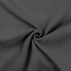 Doble Gasa Liso Dark Grey