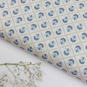 Viyela Tulipanes Vintage Azul