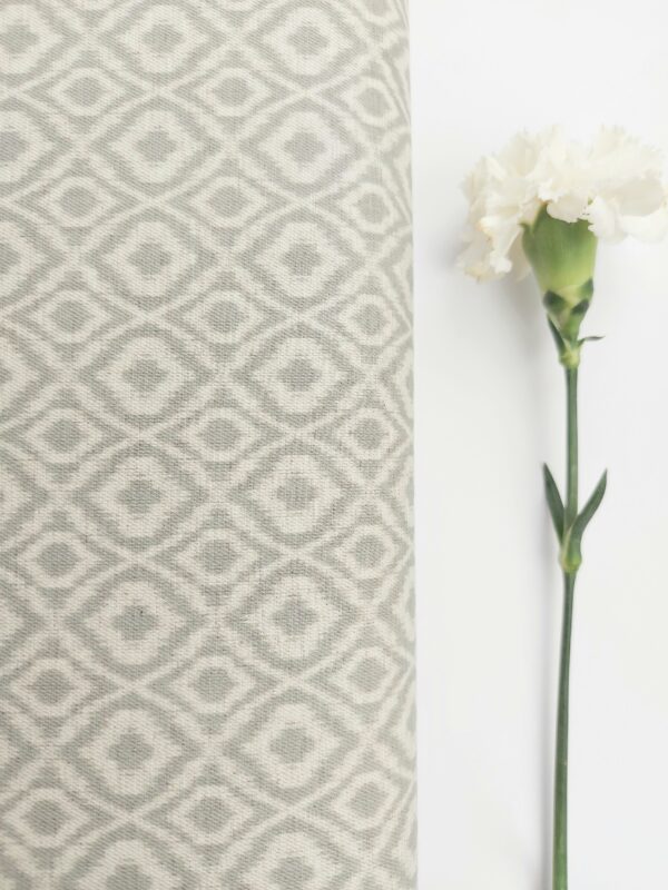 Viyela Geometría Boho Gris