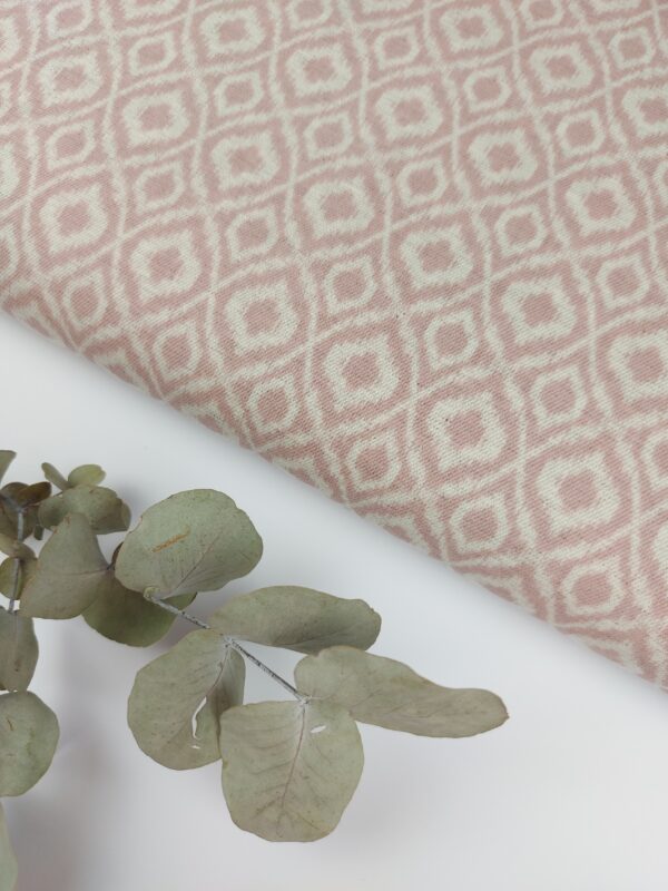Viyela Geometría Boho Rosa Antiguo