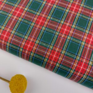 Viyela Tartán Escocés Verde Afelpada Doble Cara