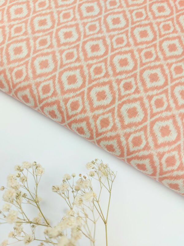 Viyela Geometría Boho Terracota Suave