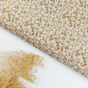 Popelín Flores Zanzibar Avellana