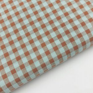 Seersucker Vichy Bicolor Azul Cáscara de Huevo 0.7cm