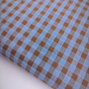 Seersucker Vichy Bicolor Azul Bonnet 0.7cm