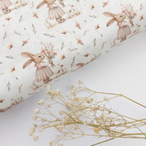 🐇 Popelín Infantil Conejita Vintage