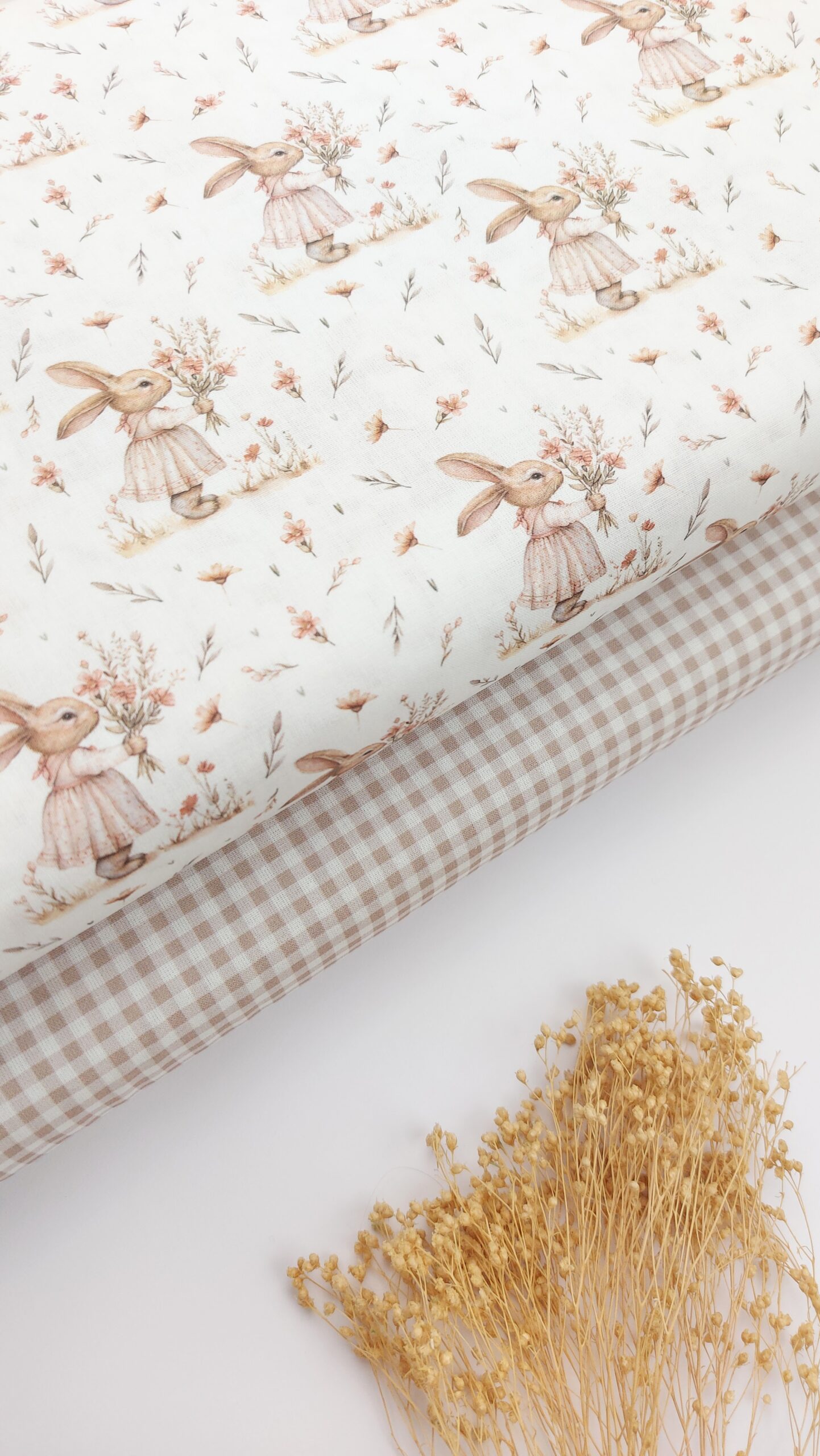 🐇 Popelín Infantil Conejita Vintage Popelín 🐇 Popelín Infantil Conejita Vintage - Imagen 2