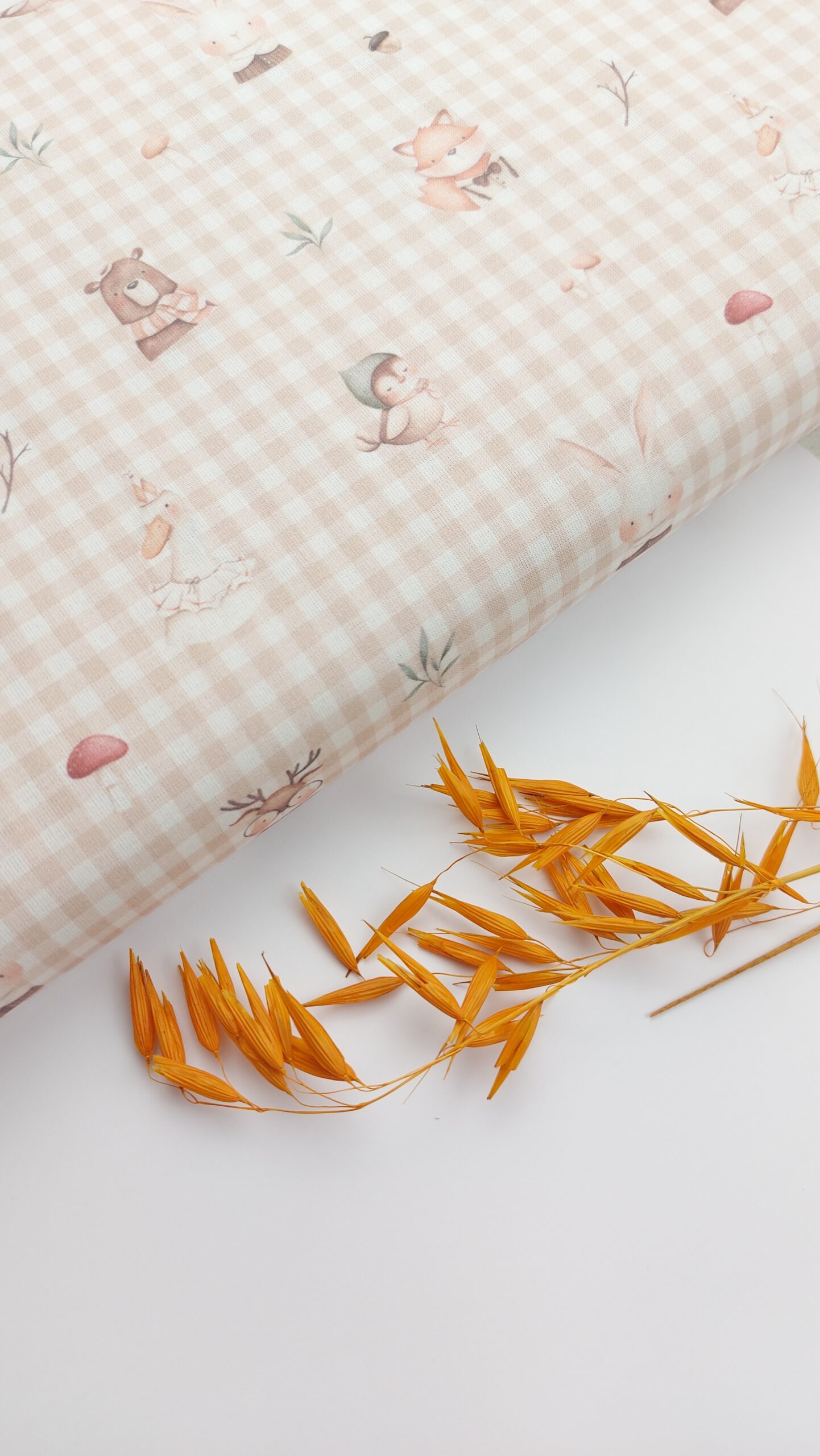 🦊 Popelín infantil “Bosque Tierno”🌿 Popelín 🦊 Popelín infantil “Bosque Tierno”🌿 - Imagen 3