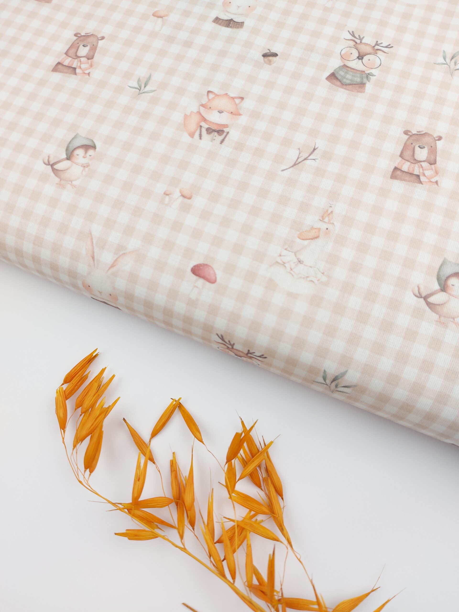 🦊 Popelín infantil “Bosque Tierno”🌿 Popelín 🦊 Popelín infantil “Bosque Tierno”🌿