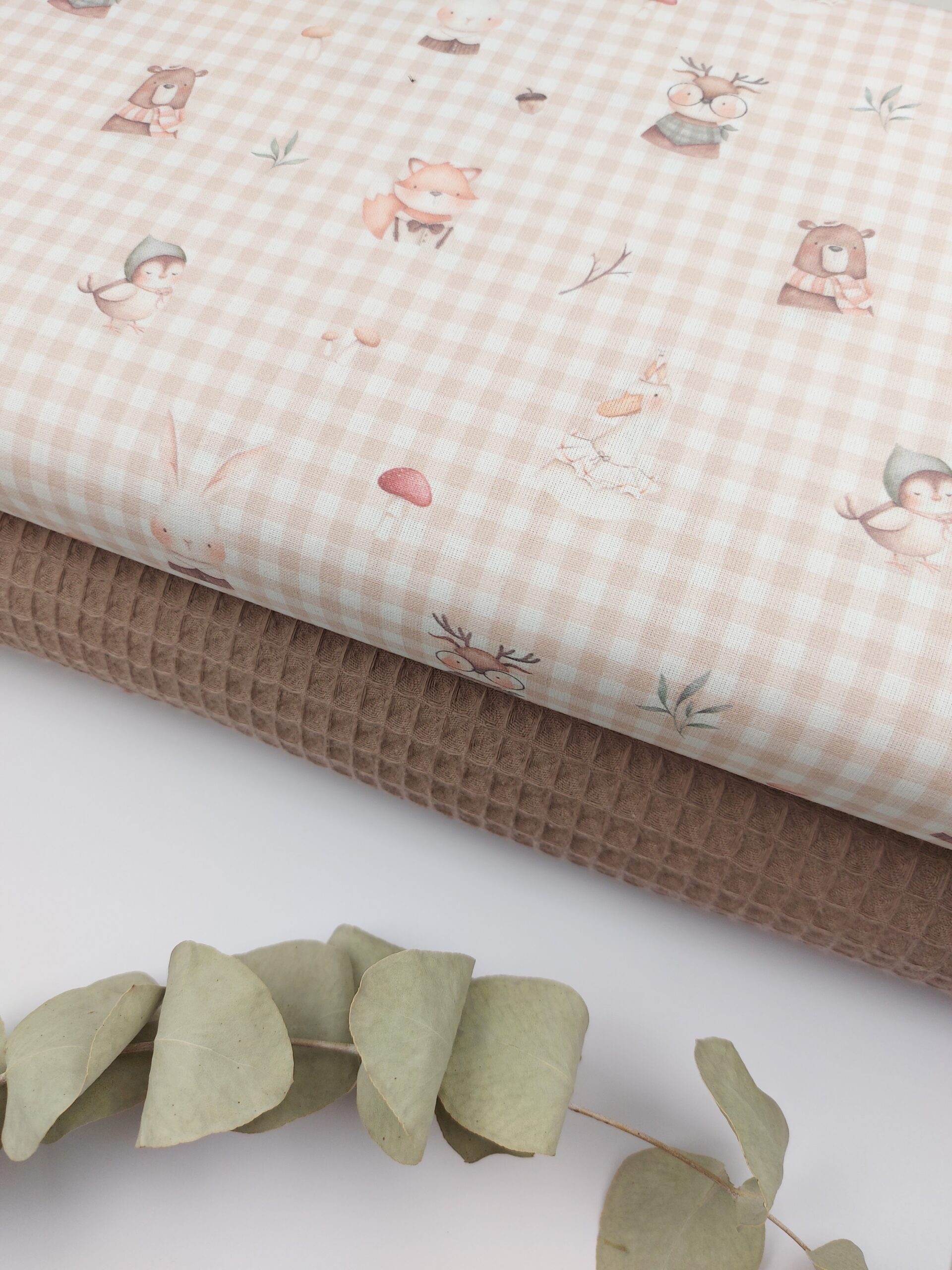 🦊 Popelín infantil “Bosque Tierno”🌿 Popelín 🦊 Popelín infantil “Bosque Tierno”🌿 - Imagen 2