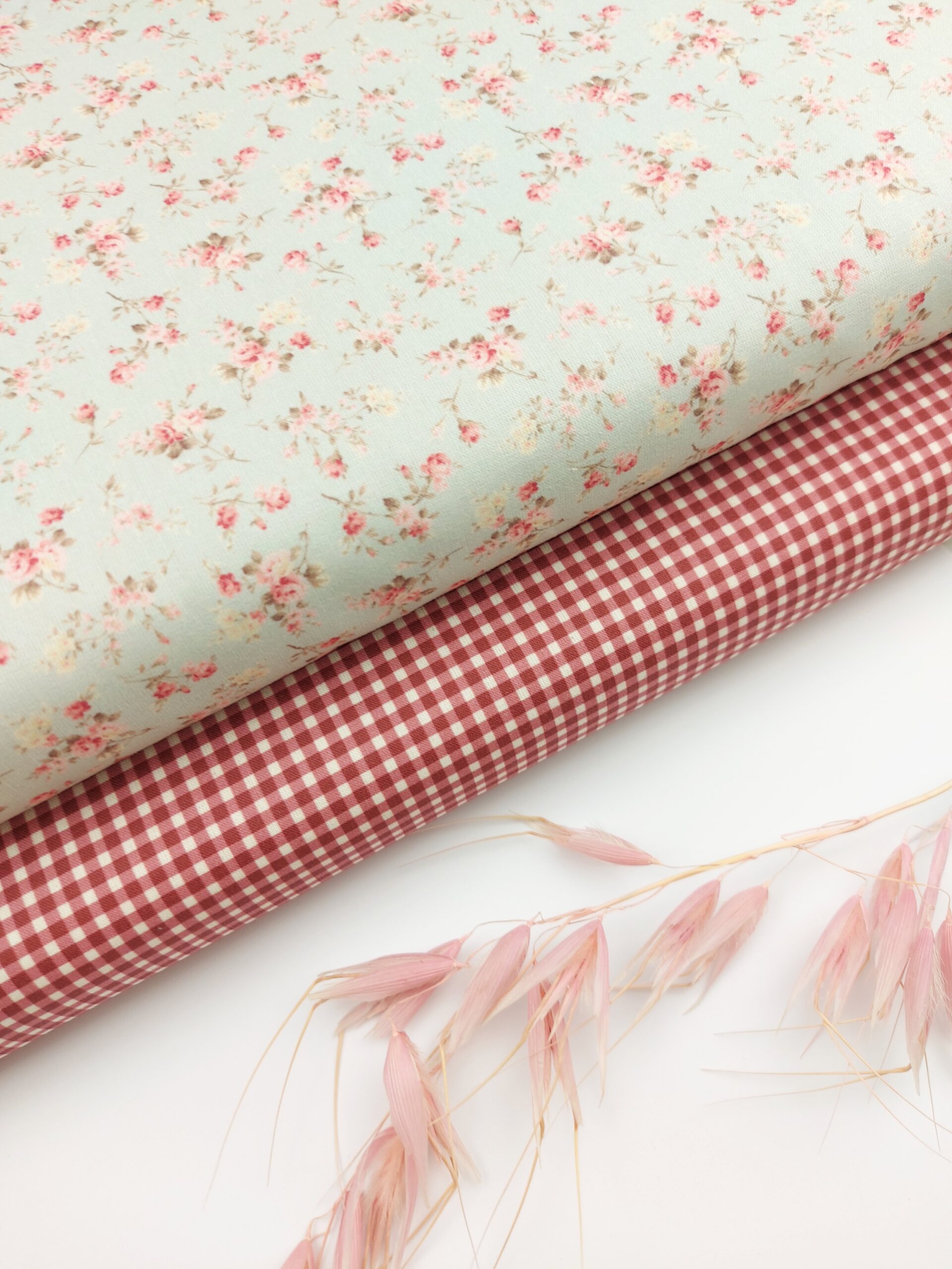 🌸Popelín Flores «Rose Mint”💚 Popelín 🌸Popelín Flores "Rose Mint”💚 - Imagen 2