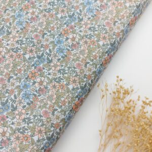 🌷Popelín Flores “Hazel Mandarina" 🍂