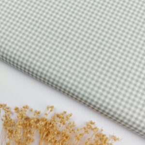 🌿Popelín Vichy “Sage Check” 0.3cm🤍