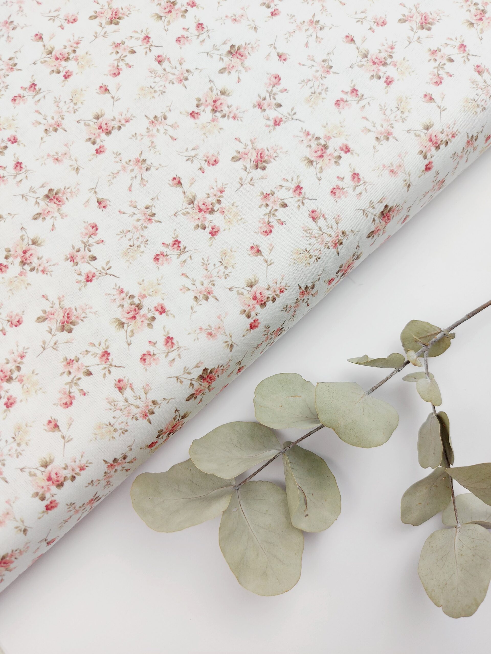 🌷 Popelín Flores “Rose Whisper” 🤍 Popelín 🌷 Popelín Flores “Rose Whisper” 🤍 - Imagen 3