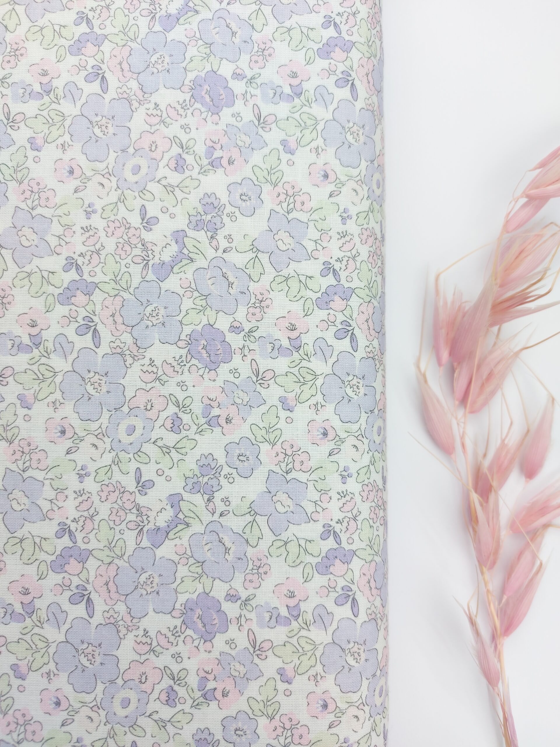 🪻Popelín Flores Elisa Garden Lavanda💜 Popelín 🪻Popelín Flores Elisa Garden Lavanda💜 - Imagen 4