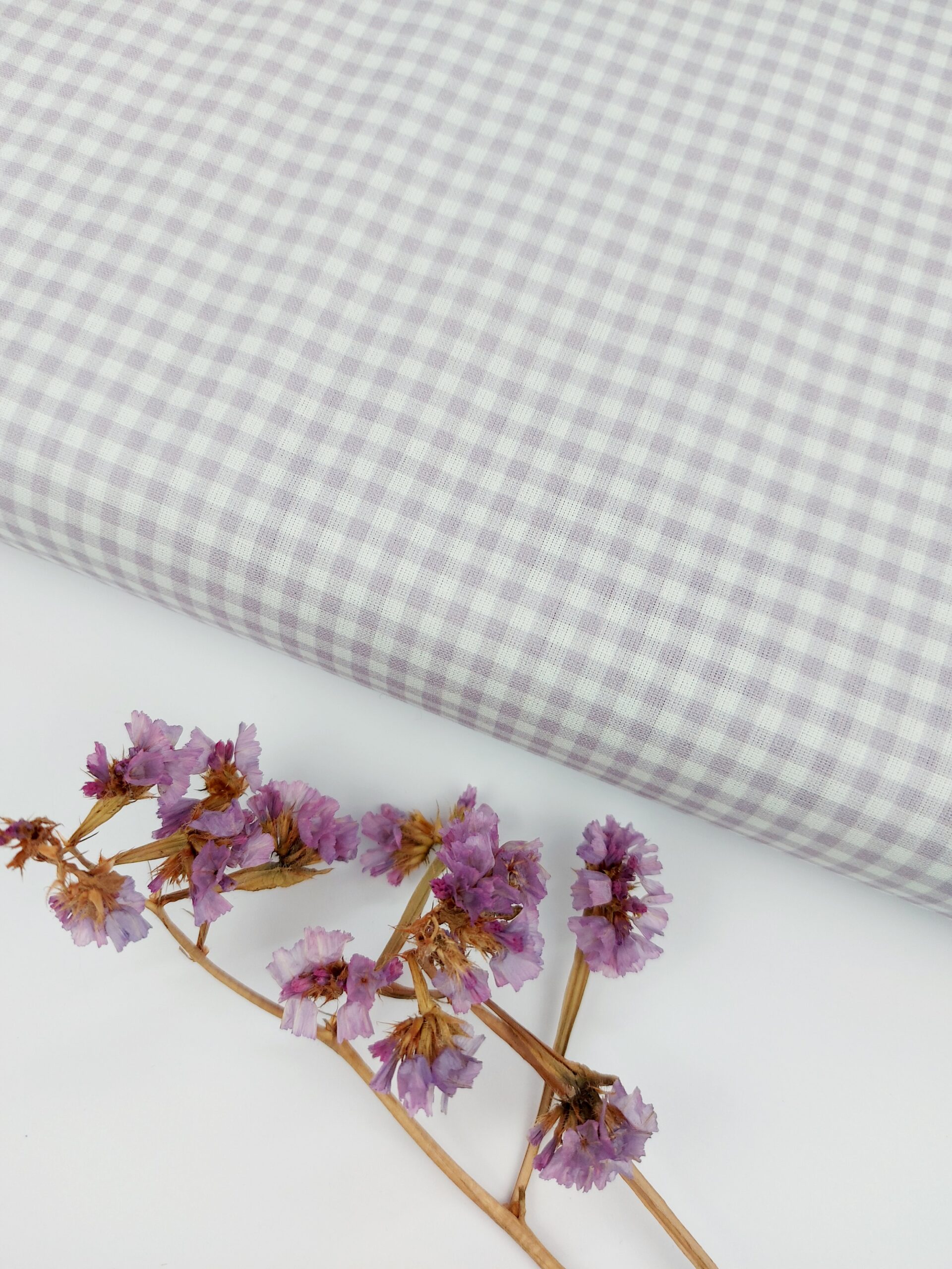 ✨Popelín Vichy «Lavander Check» 0.3cm Popelín ✨Popelín Vichy "Lavander Check" 0.3cm
