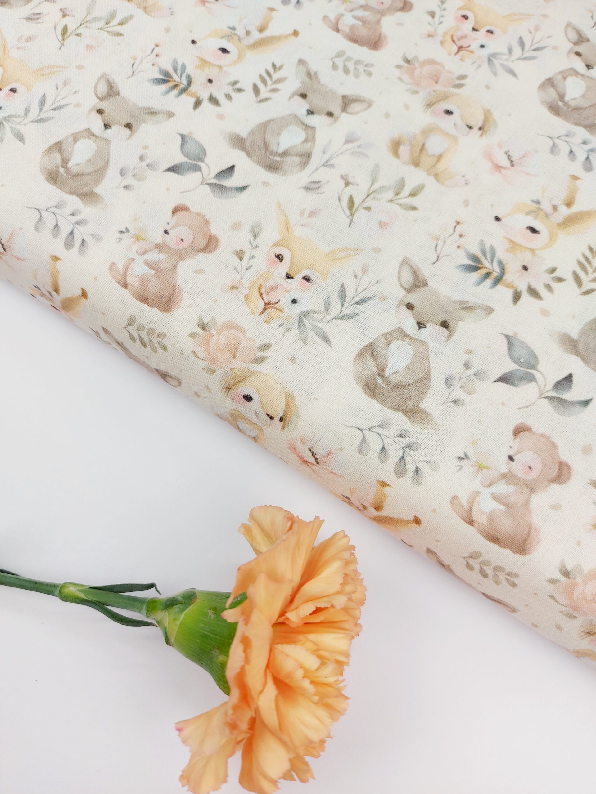 🦌Popelín Infantil Soft Woodland🐻 Popelín 🦌Popelín Infantil Soft Woodland🐻 - Imagen 3