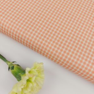💐Popelín Vichy «Mandarina Check» 0.3 cm💐 Popelín 💐Popelín Vichy "Mandarina Check" 0.3 cm💐