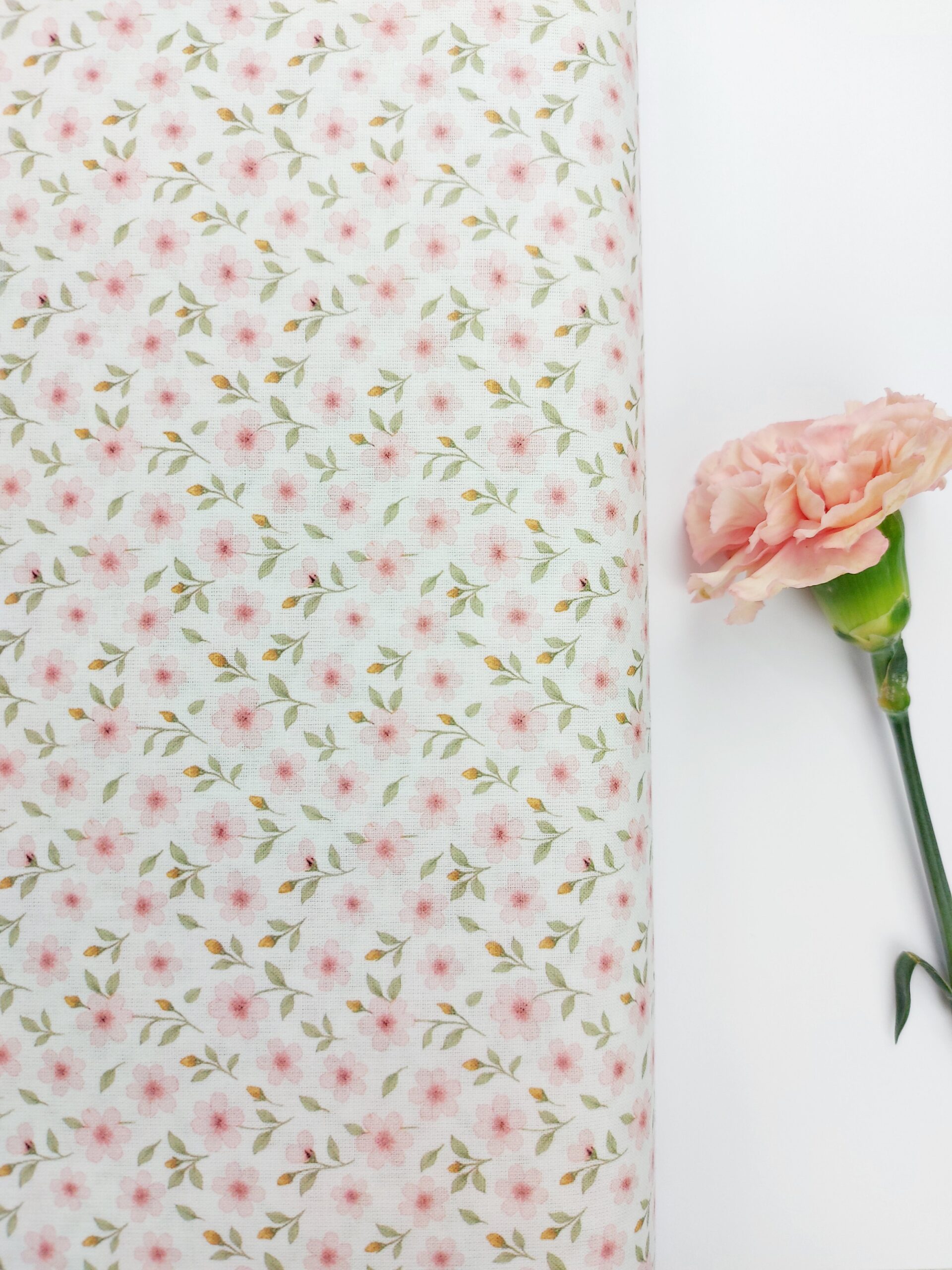 🌸Popelín Flores Silvestres Rosa Empolvado🍃 Popelín 🌸Popelín Flores Silvestres Rosa Empolvado🍃 - Imagen 3