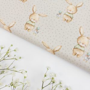 🐰Popelín Infantil Bunny Love🤍 Popelín 🐰Popelín Infantil Bunny Love🤍