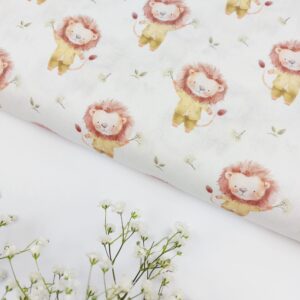 🦁Popelín Infantil Leóncito del Bosque🌿 Popelín 🦁Popelín Infantil Leóncito del Bosque🌿