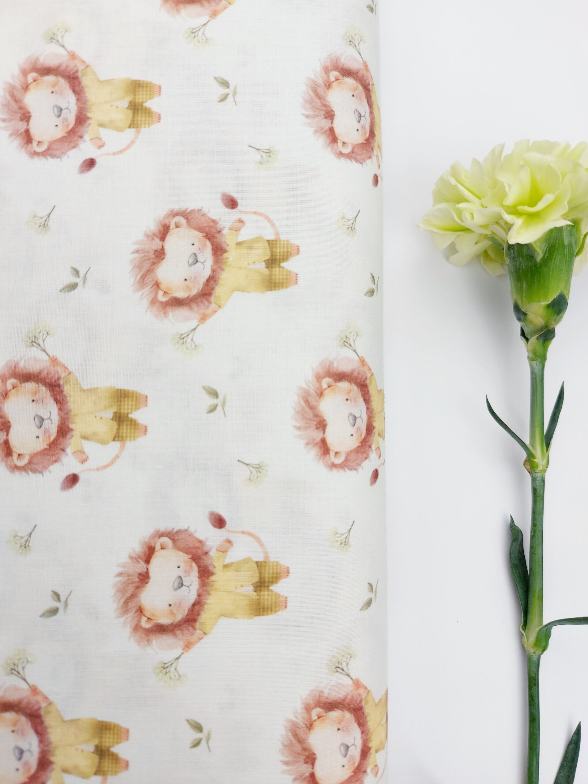 🦁Popelín Infantil Leóncito del Bosque🌿 Popelín 🦁Popelín Infantil Leóncito del Bosque🌿 - Imagen 3