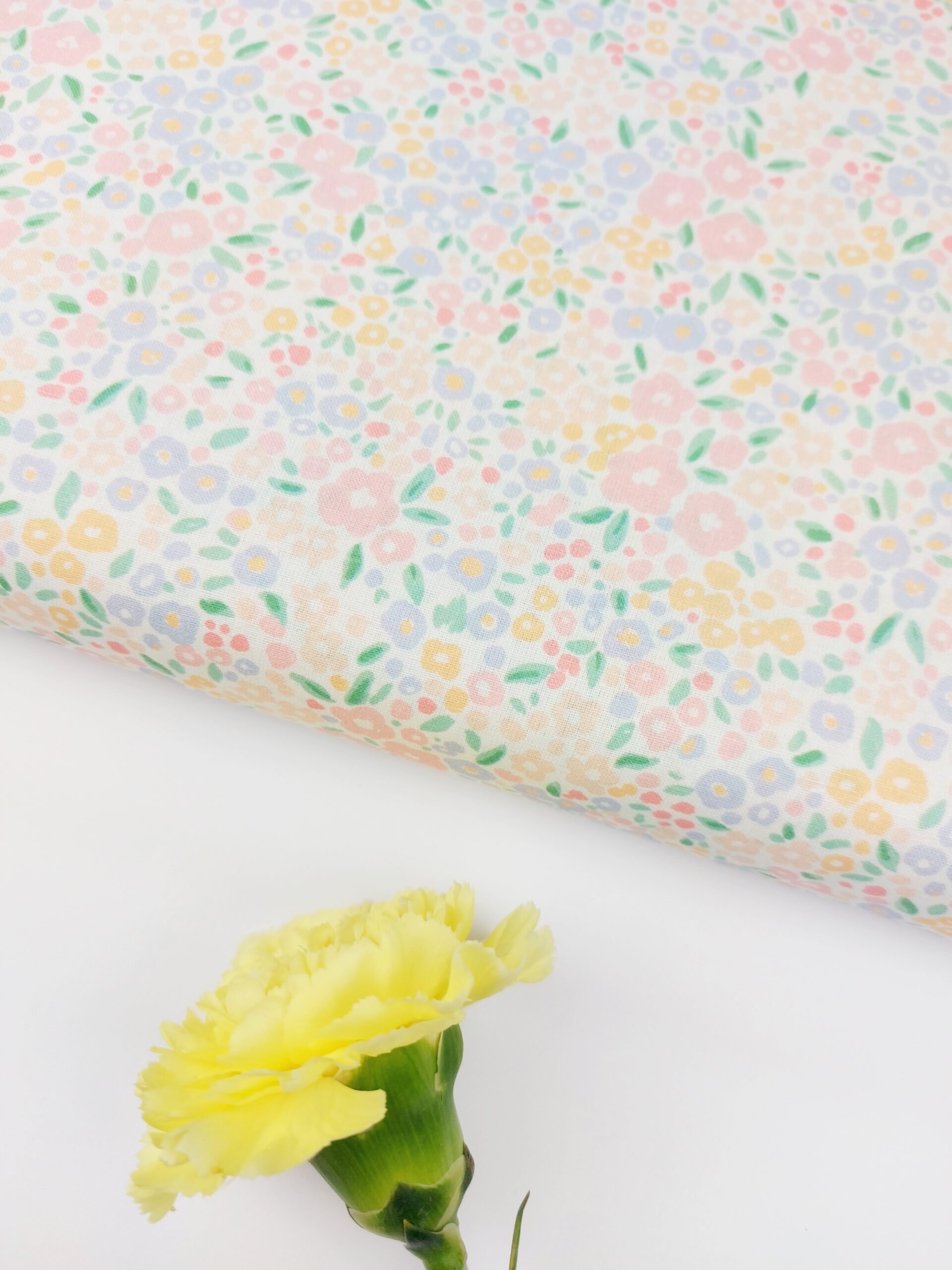 🌿Popelín Flores Petalitos Pastel🌿 Popelín 🌿Popelín Flores Petalitos Pastel🌿