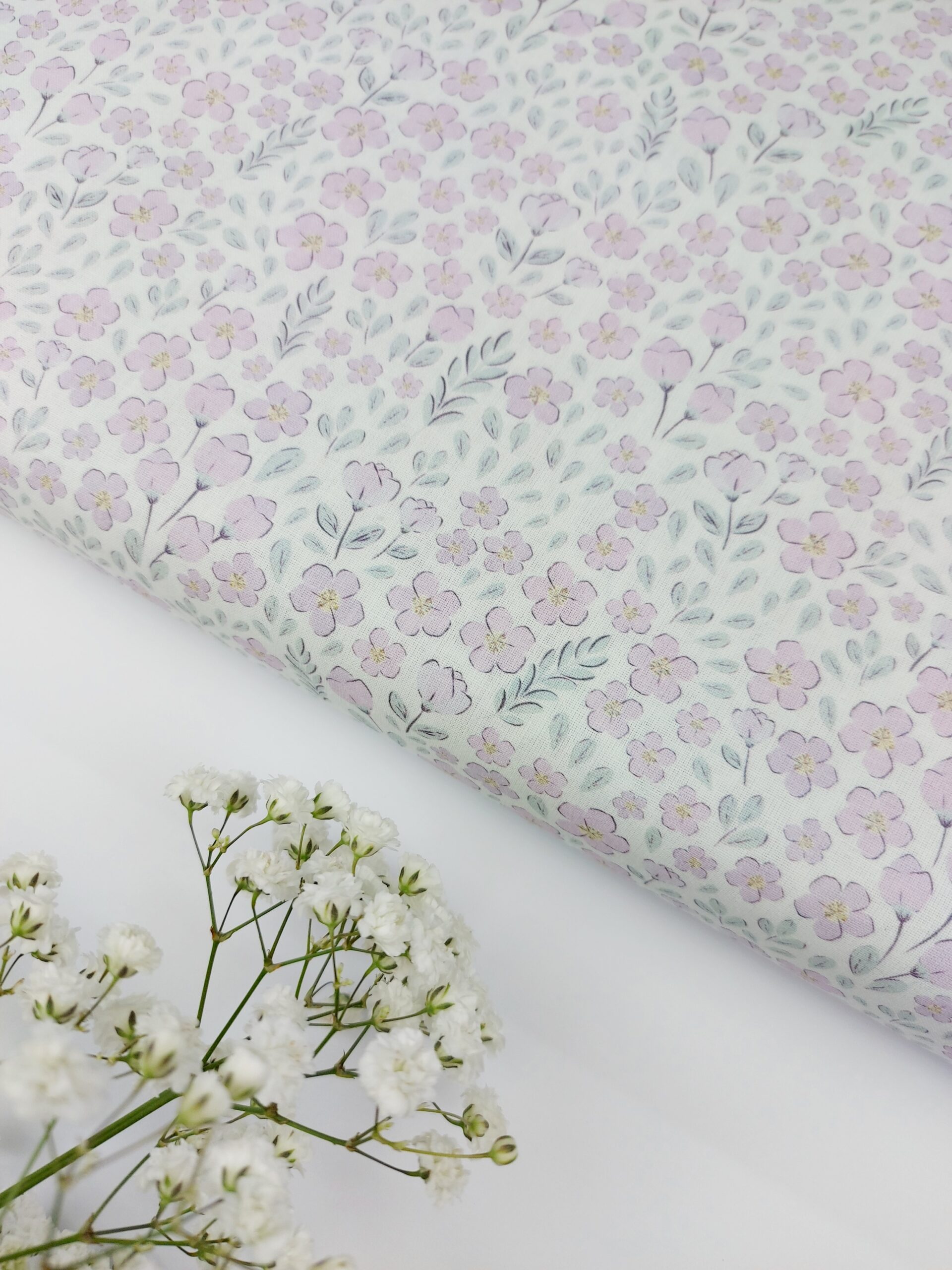 🌸Popelín Flores «Lite Lavanda Garden»💜 Popelín 🌸Popelín Flores "Lite Lavanda Garden"💜