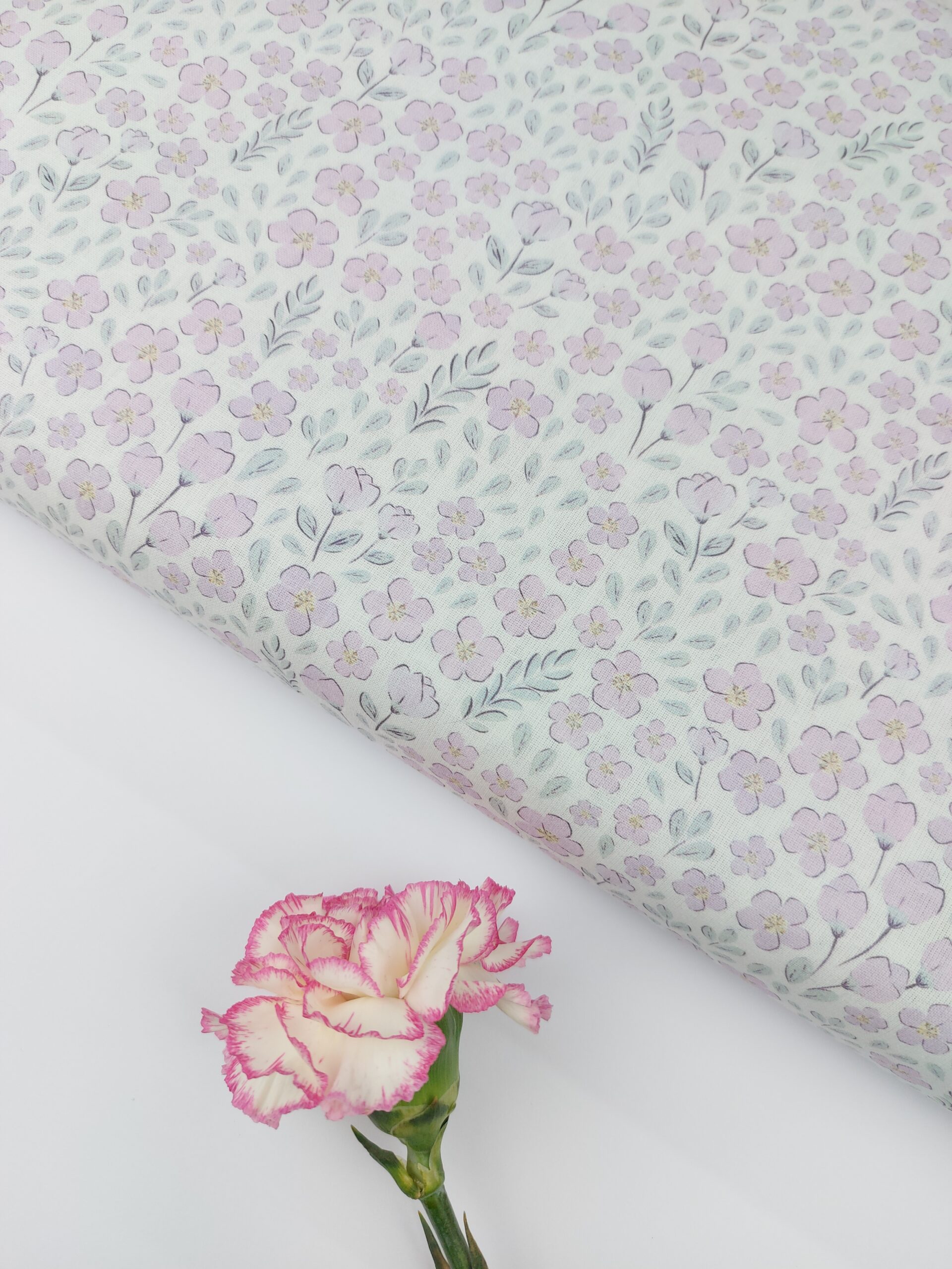 🌸Popelín Flores «Lite Lavanda Garden»💜 Popelín 🌸Popelín Flores "Lite Lavanda Garden"💜 - Imagen 3