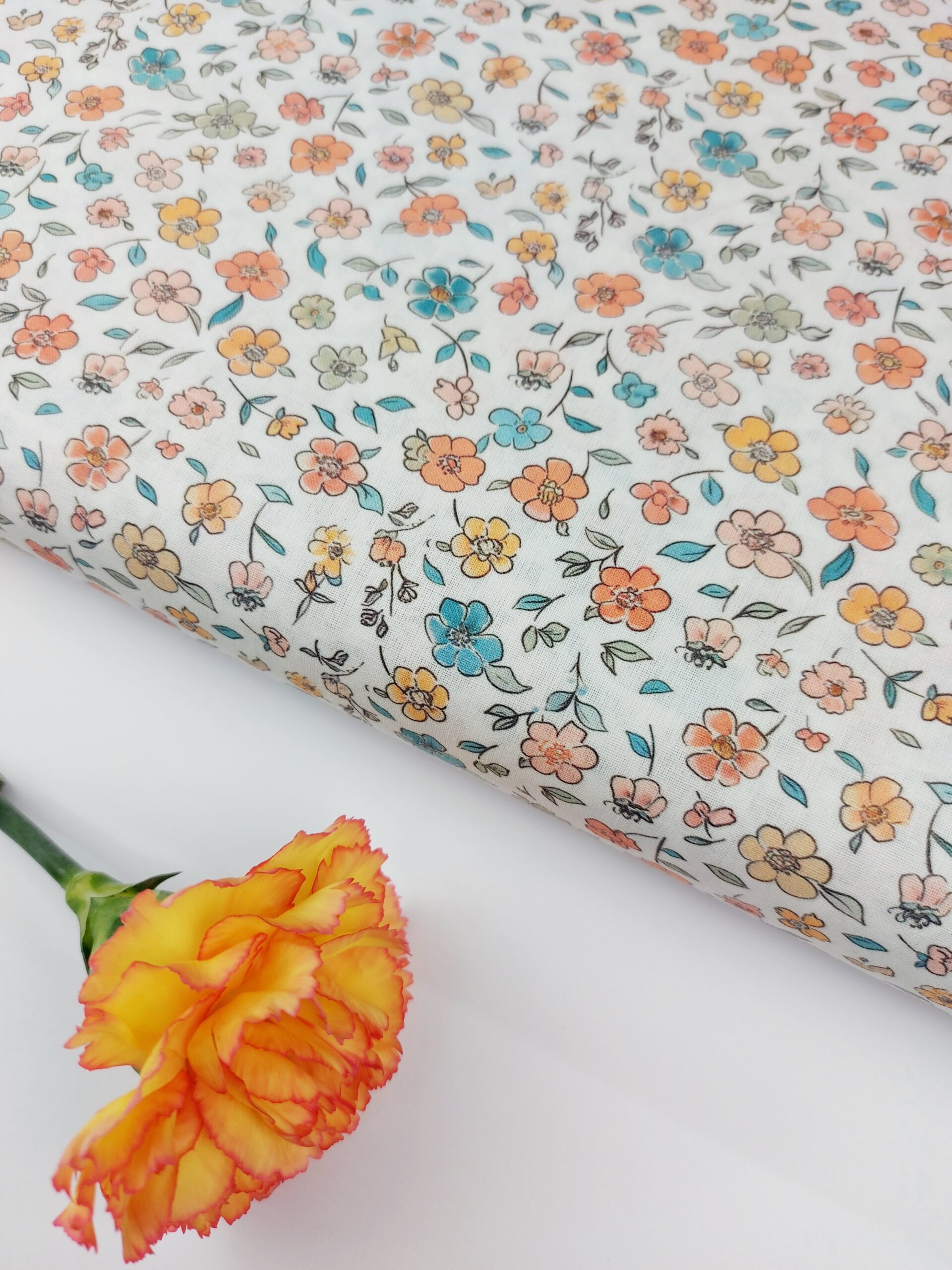 🤍Popelín Flores Flor del Arboz✨ Popelín 🤍Popelín Flores Flor del Arboz✨ - Imagen 3