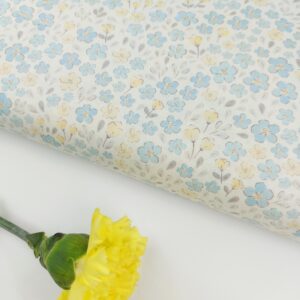 💜Popelín flores «Lite Azul Garden»💜 Popelín 💜Popelín flores "Lite Azul Garden"💜