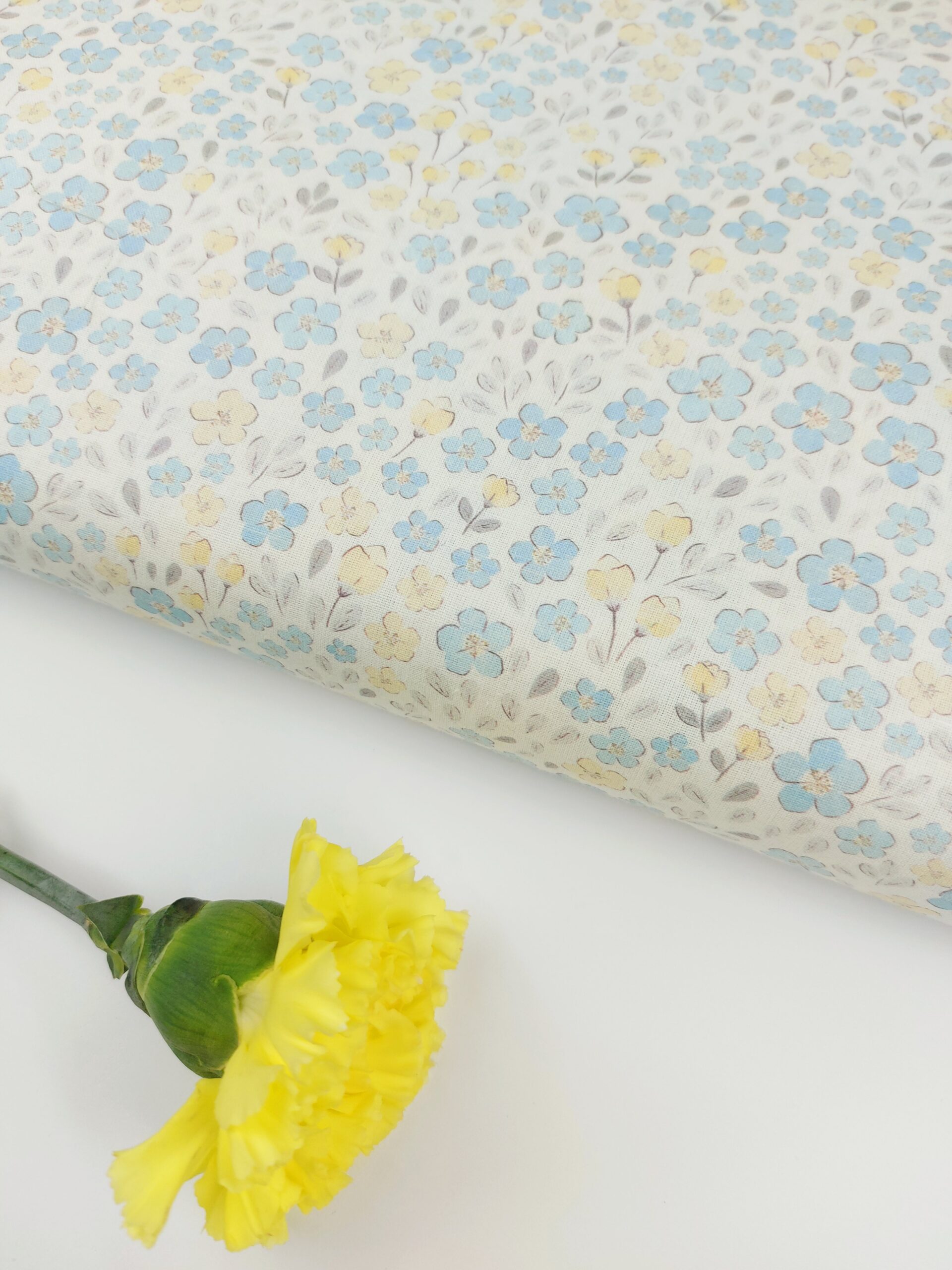 💜Popelín flores «Lite Azul Garden»💜 Popelín 💜Popelín flores "Lite Azul Garden"💜