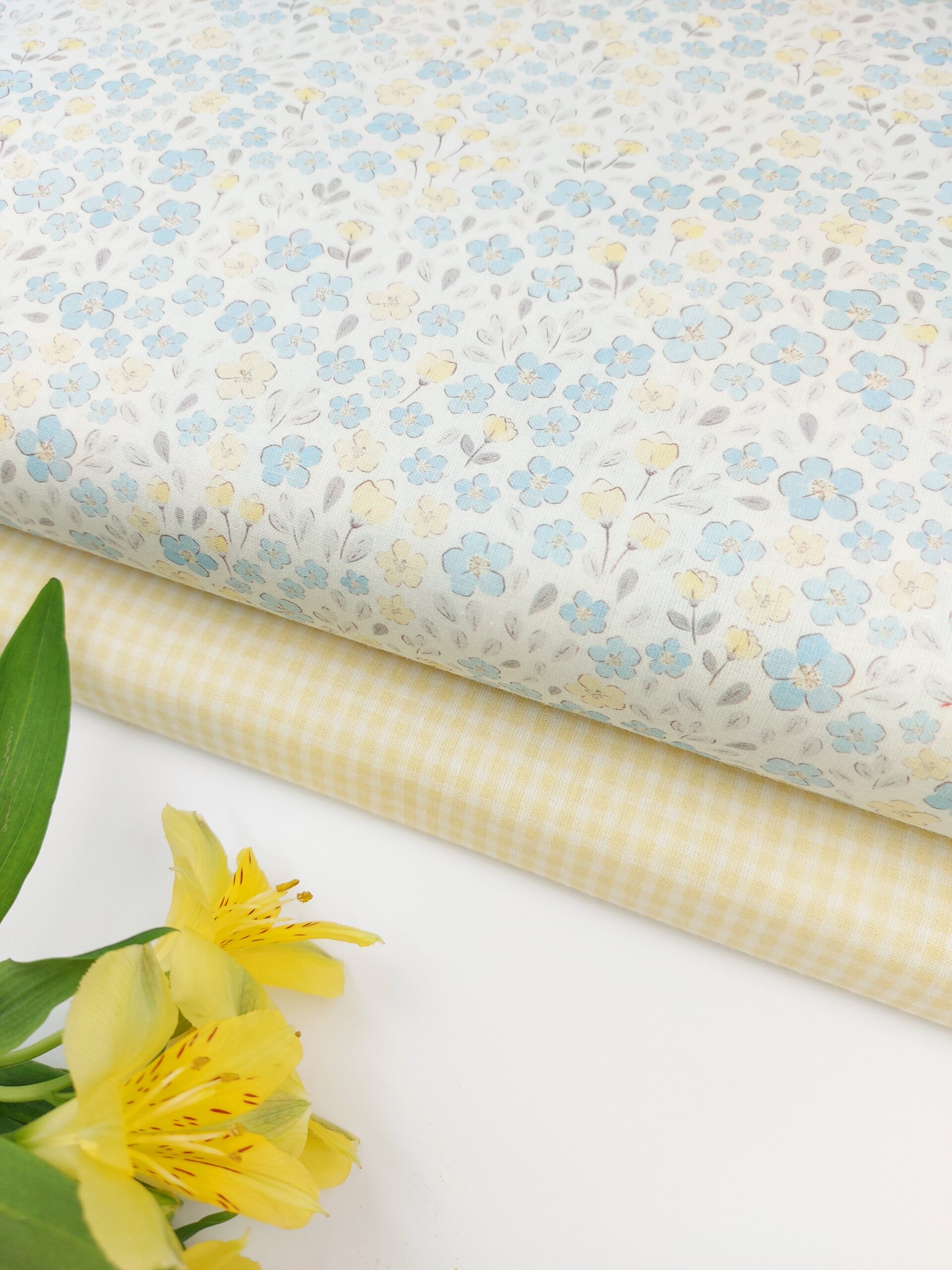 💜Popelín flores «Lite Azul Garden»💜 Popelín 💜Popelín flores "Lite Azul Garden"💜 - Imagen 2