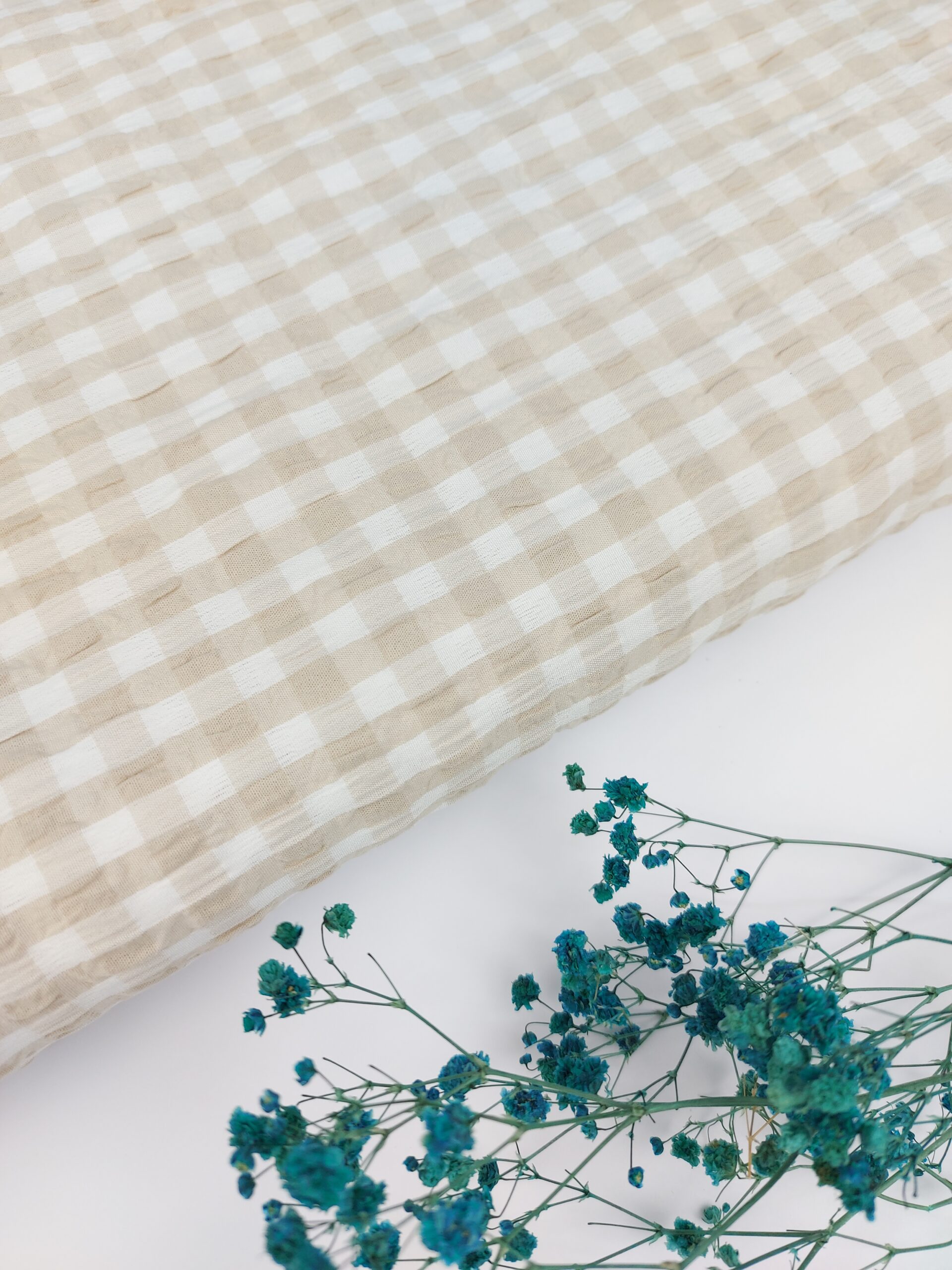 Seersucker Fino Arena&Blanco 0.7cm Seersucker Seersucker Fino Arena&Blanco 0.7cm