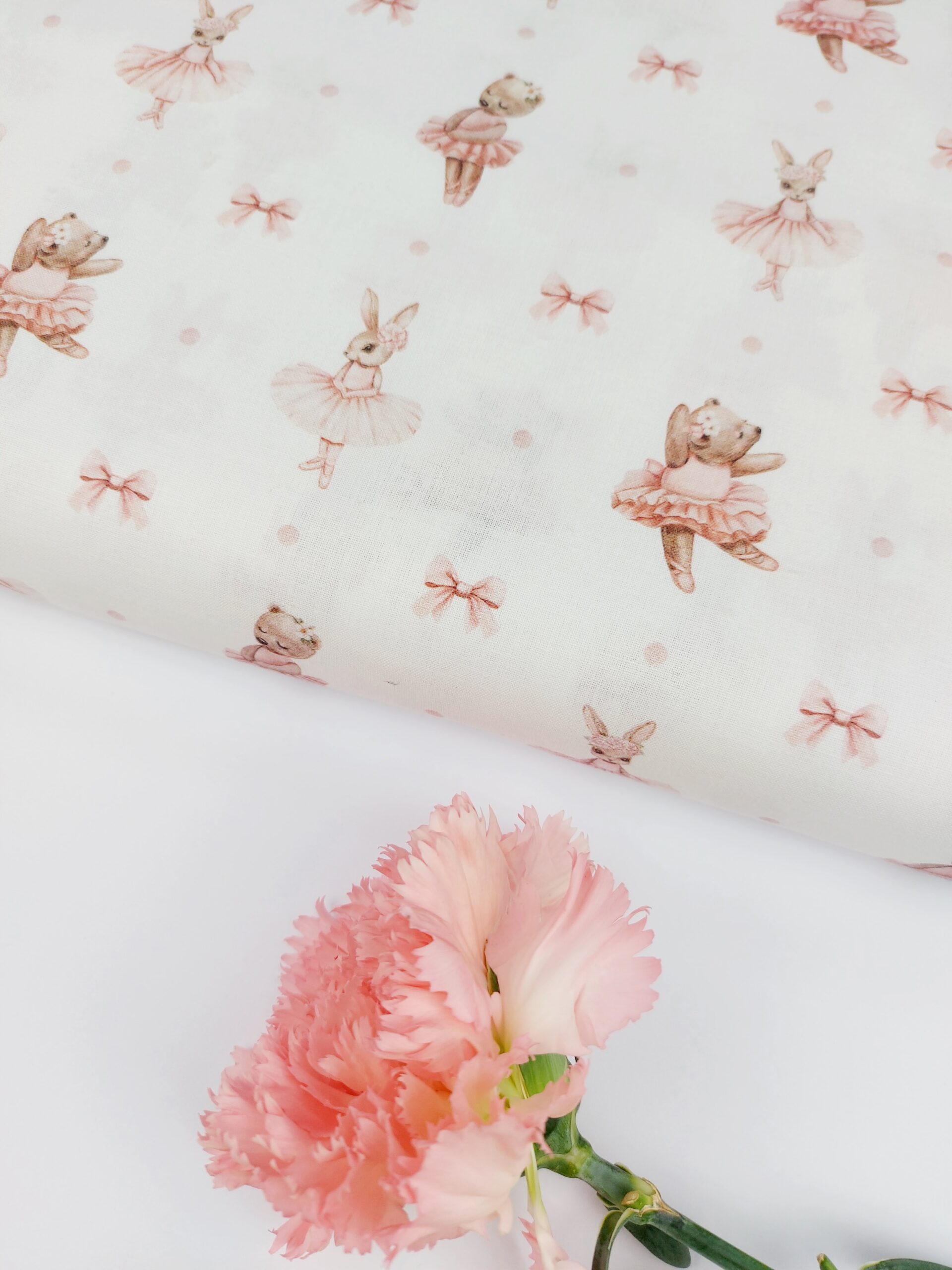 🩰 Popelín Infantil “Dulce Ballet» Popelín 🩰 Popelín Infantil “Dulce Ballet" - Imagen 3