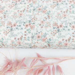 Doble Gasa Cuadr&iacute;cula Flores Agrimonia Doble Gasa/ B&aacute;mbula