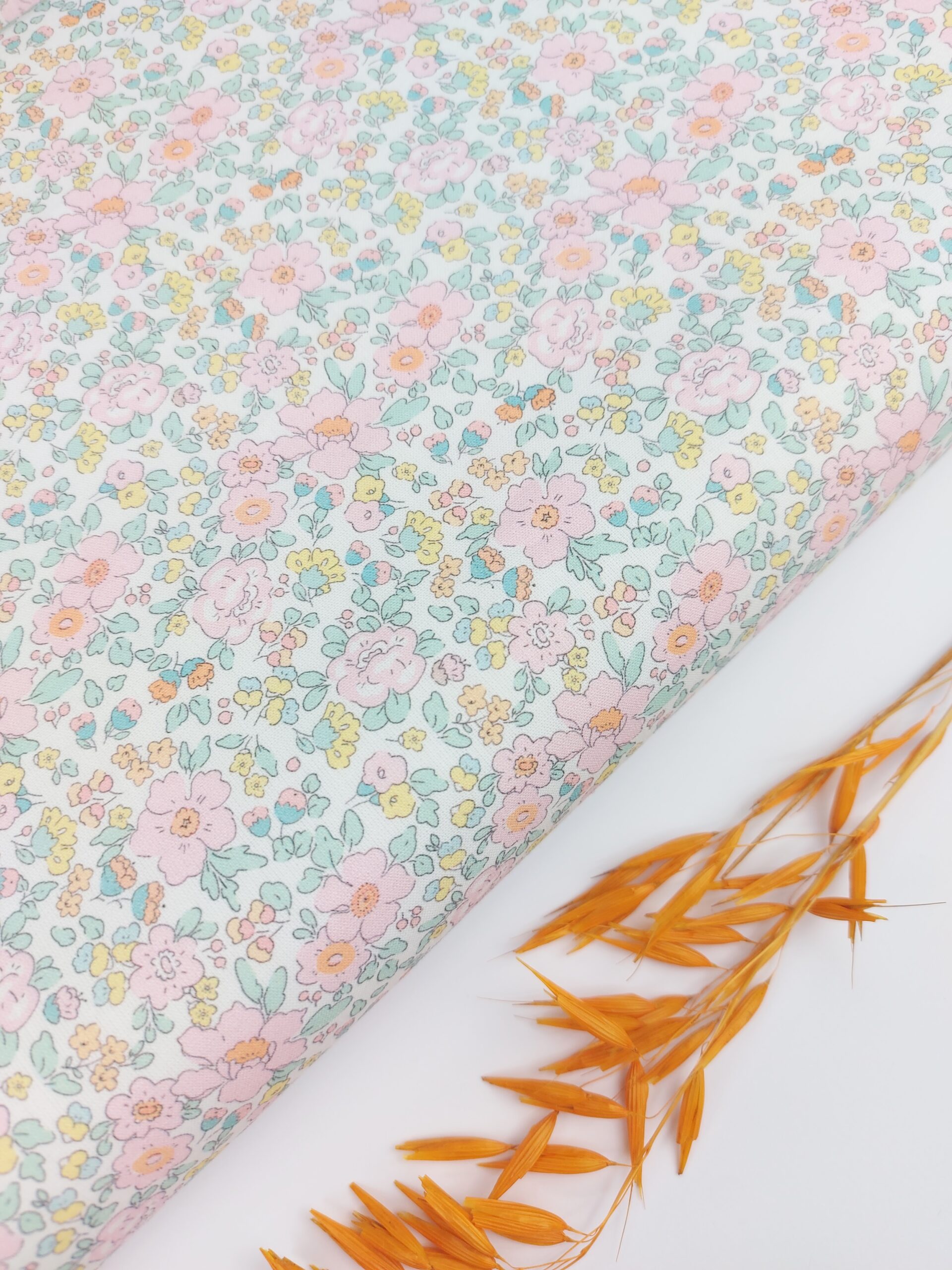 ✨Popelín Flores Verónica Fresa 🌸 Popelín ✨Popelín Flores Verónica Fresa 🌸