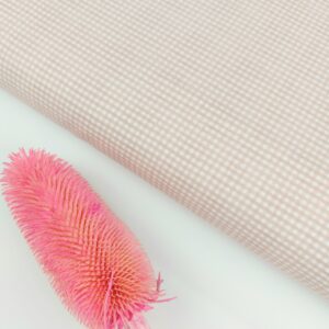 🌸 Popelín “Vichy Nude Empolvado 3mm” 🤍
