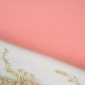 Seercucker Liso Rosa Coral Empolvado Seersucker
