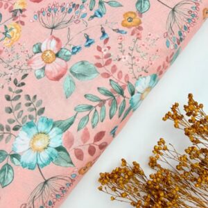 🌿Popelín PREMIUM “Jardín de Té Rosé”🌿