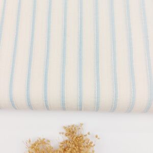 Comprar tela Algodón Ligero Tramado Rayas Azul Bebé