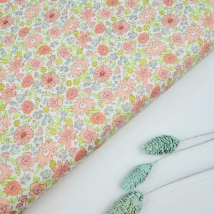 🌸Popelín Flores “Colección Tiempo Nuestro Verano Empolvado»🌸