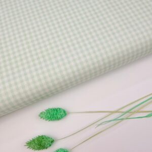🌼Popelín Vichy »Verde Claro Check» 0.3cm