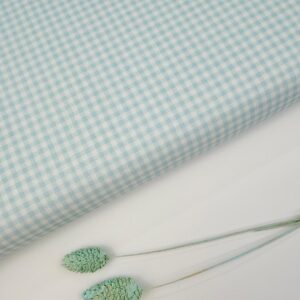 🌼Popel&iacute;n Vichy &raquo;Azul Beb&eacute; Empolvado Check&raquo; 0.3cm Popel&iacute;n