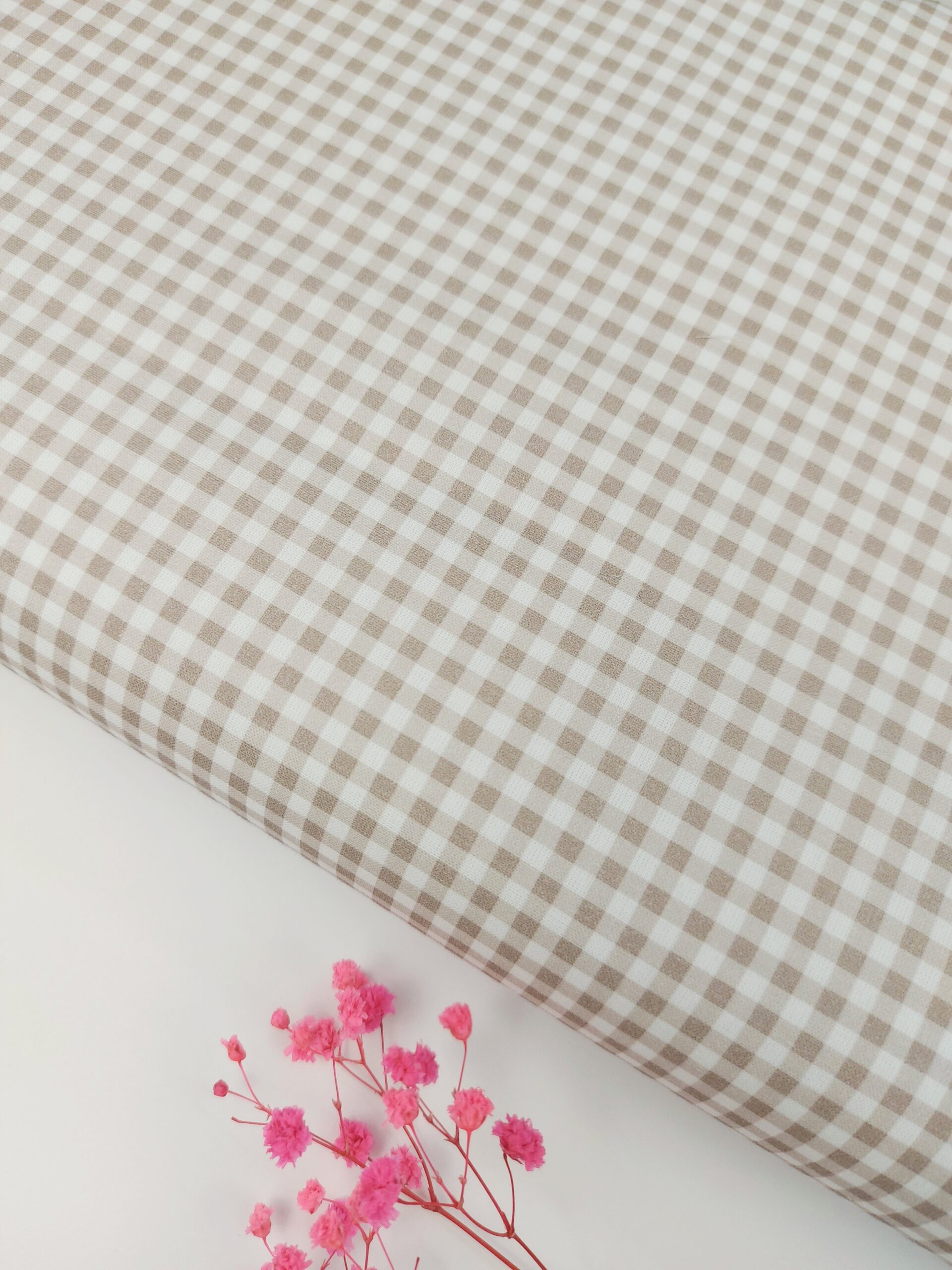 🌷Popelín Vichy » Choco&Late Empolvado Check» 0.3cm🌷 Popelín 🌷Popelín Vichy " Choco&Late Empolvado Check» 0.3cm🌷