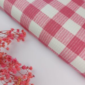 🧵Seersucker Vichy Camelia 3cm 🧵 Seersucker