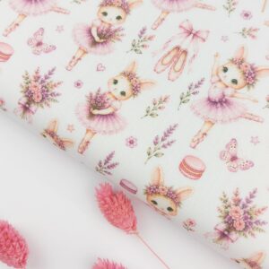 Inicio 🐰🩰 Popelín Infantil Bunny Ballerina Popelín